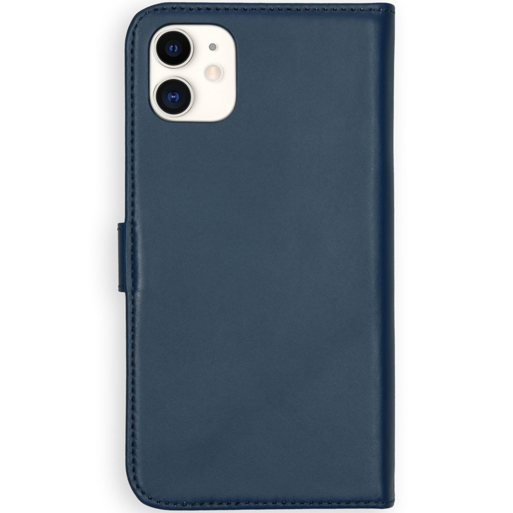 Echt Lederen Bookcase voor de iPhone 11 Pro Max - Blauw