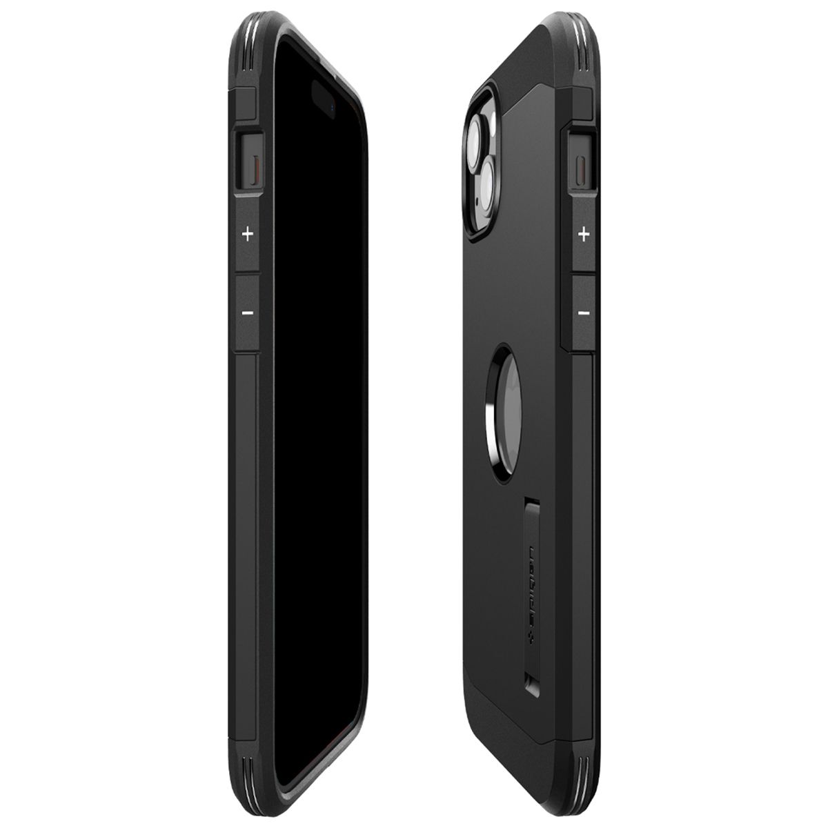 Spigen Tough Armor Backcover MagSafe voor de iPhone 15 - Zwart