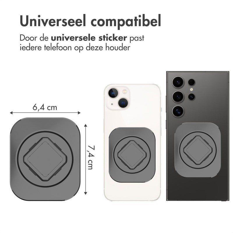 Accezz EasyLock telefoonhouder auto - Ventilatierooster - Universeel - 360 graden draaibaar