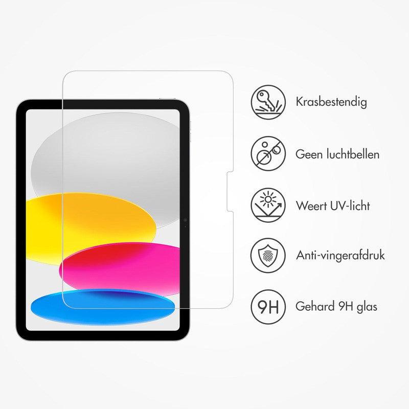 Accezz Glass screenprotector + Applicator voor de iPad 10 (2022) 10.9 inch