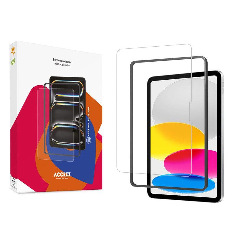 Accezz Glass screenprotector + Applicator voor de iPad 10 (2022) 10.9 inch