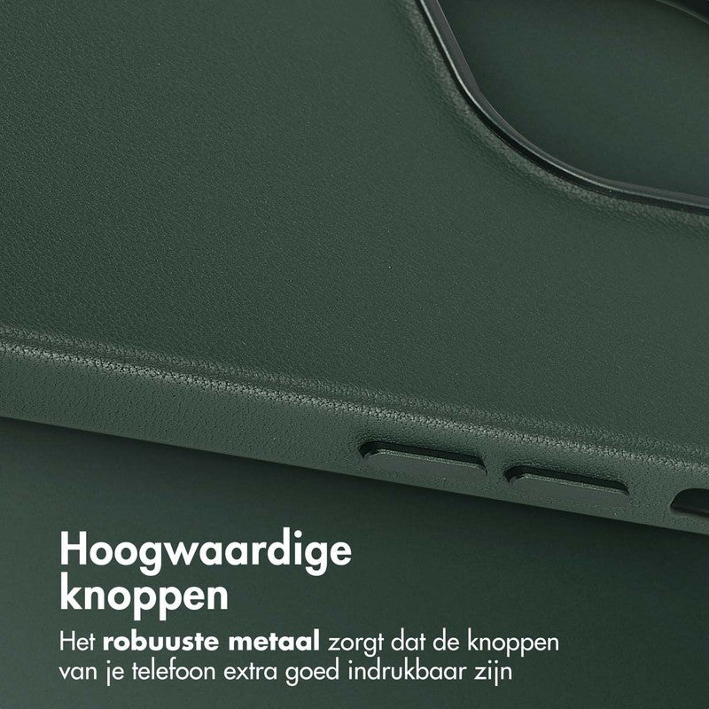 Accezz Leren Backcover met MagSafe - Cedar Green