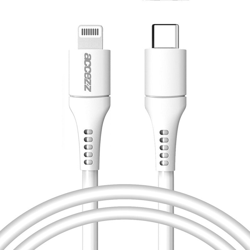 Accezz Lightning naar USB-C kabel - MFi certificering - 1 meter - Wit