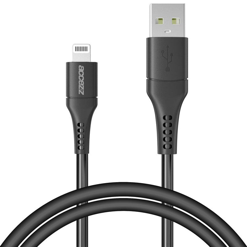 Accezz Lightning naar USB kabel - MFi certificering - 1 meter - Zwart