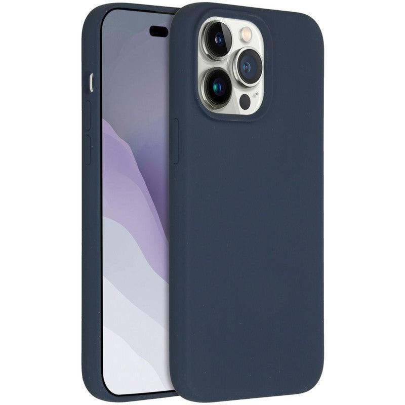 Accezz Liquid Silicone Backcover - Donkerblauw