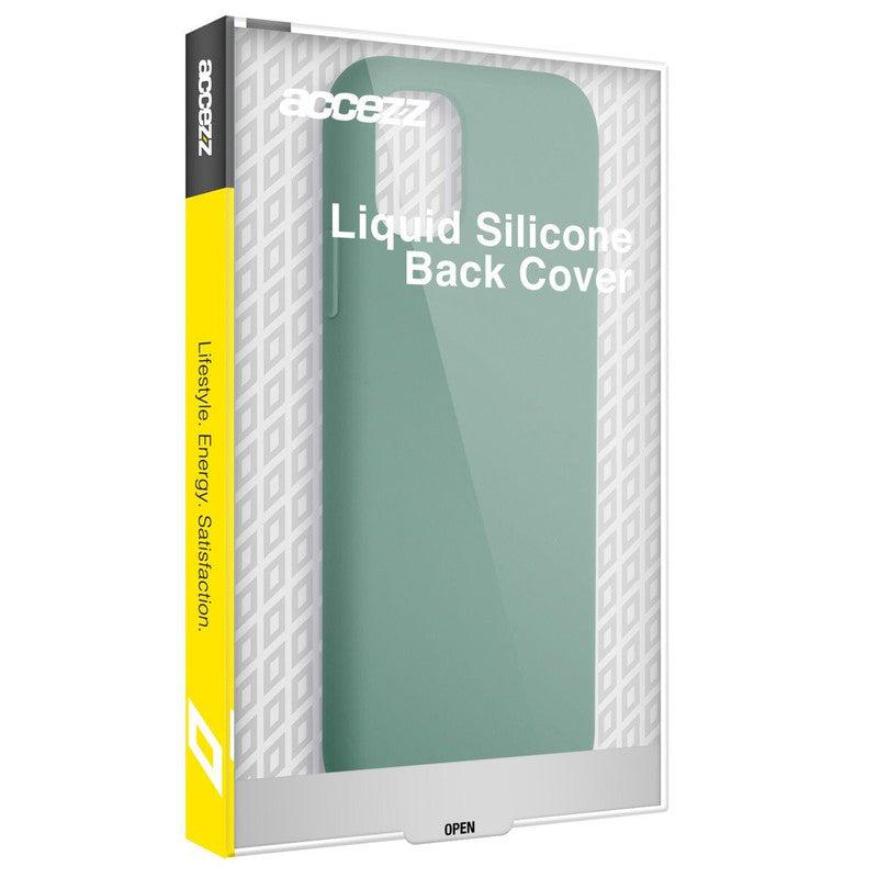 Accezz Liquid Silicone Backcover - Donkergroen