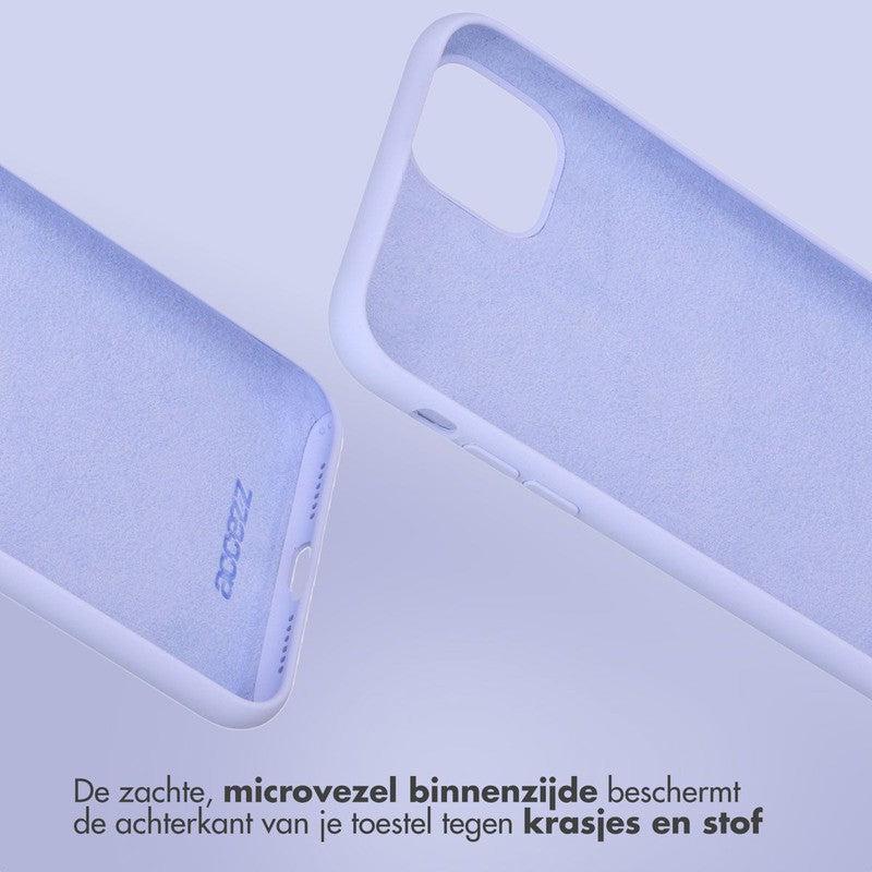 Accezz Liquid Silicone Backcover - Paars