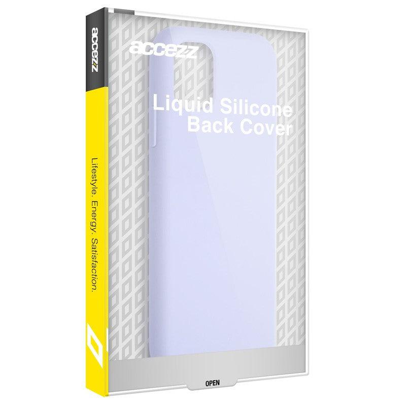 Accezz Liquid Silicone Backcover - Paars