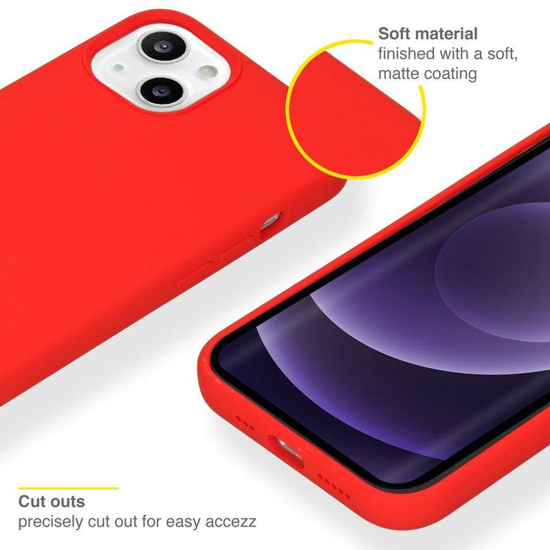 Accezz Liquid Silicone Backcover - Rood