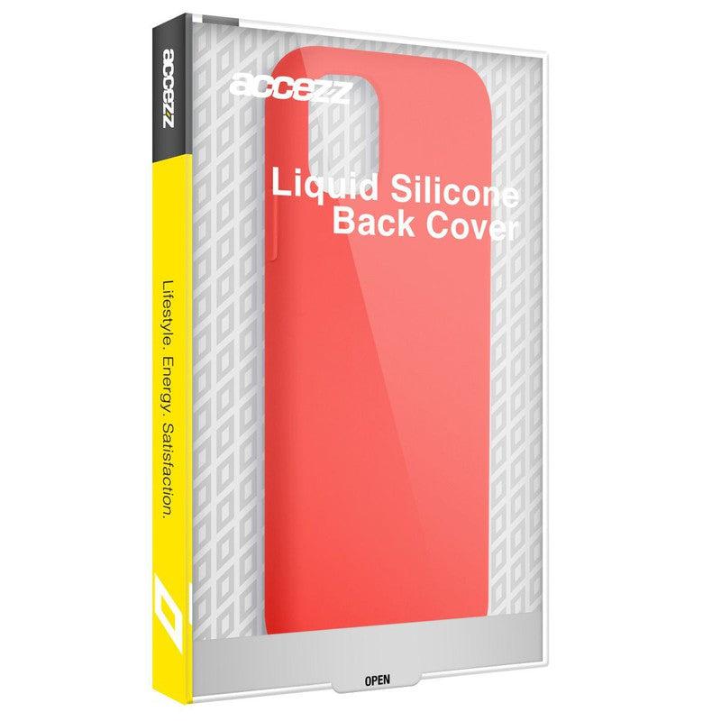 Accezz Liquid Silicone Backcover - Rood