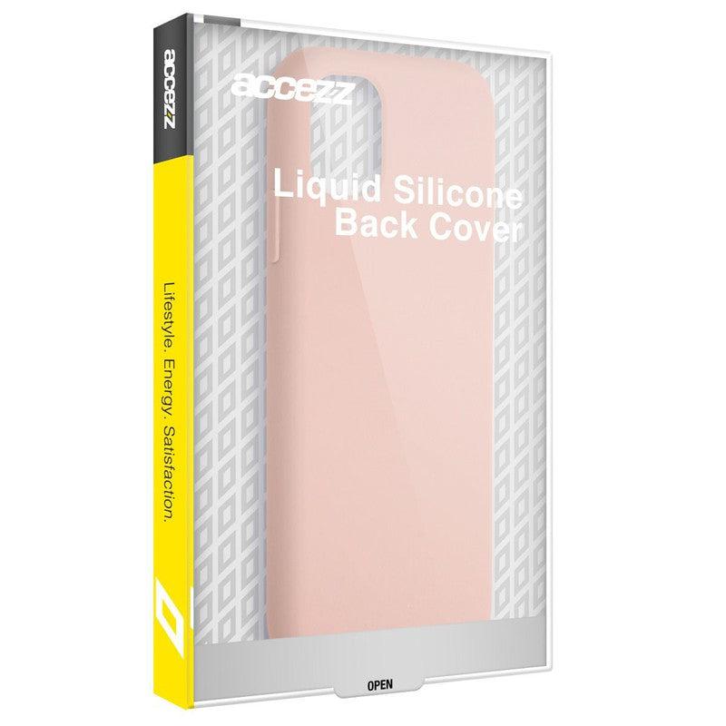 Accezz Liquid Silicone Backcover - Roze