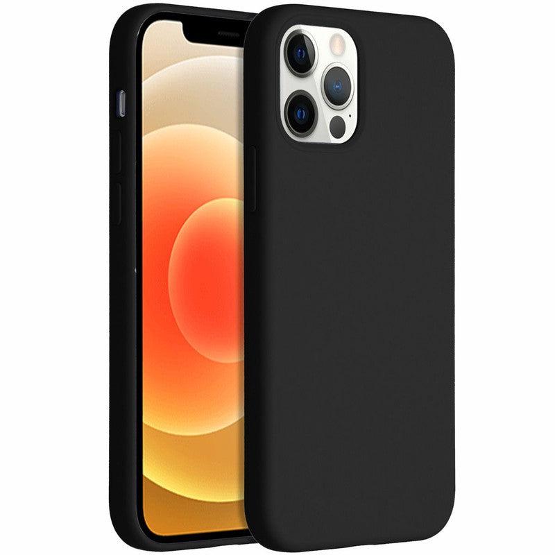 Accezz Liquid Silicone Backcover - Zwart