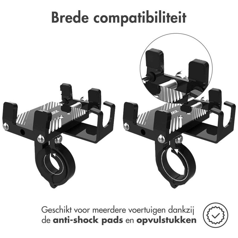 Accezz Telefoonhouder fiets - Verstelbaar - Universeel - Aluminium