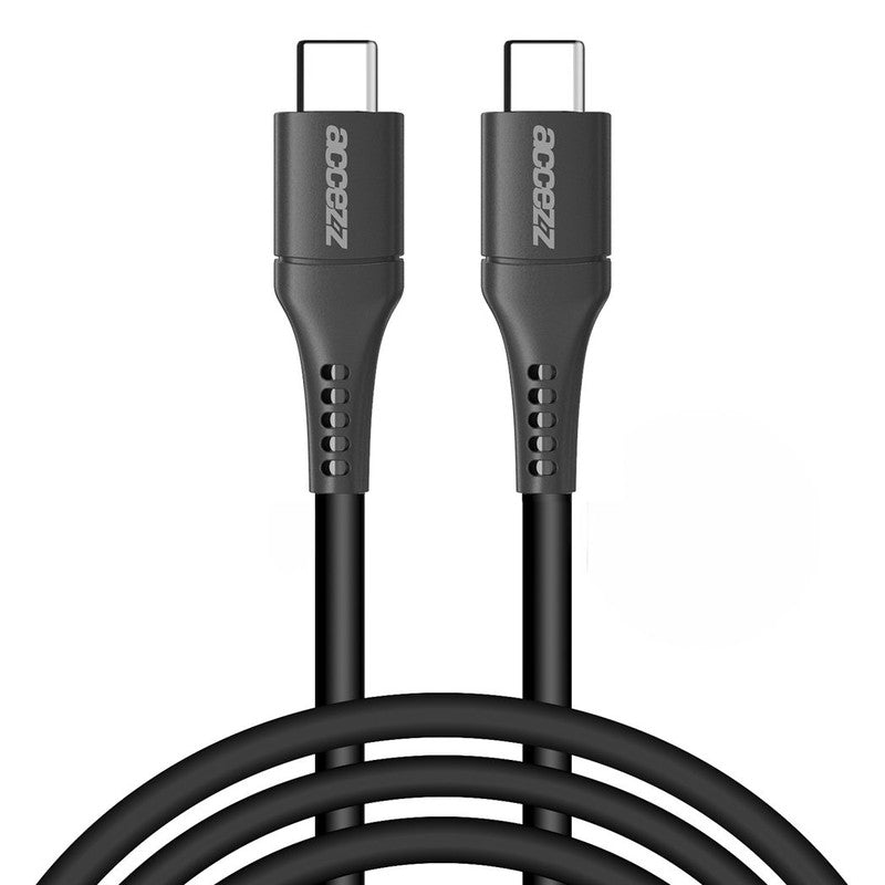 Accezz USB-C naar USB-C kabel - 2 meter - Zwart