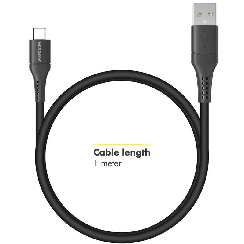 Accezz USB-C naar USB kabel - 1 meter - Zwart