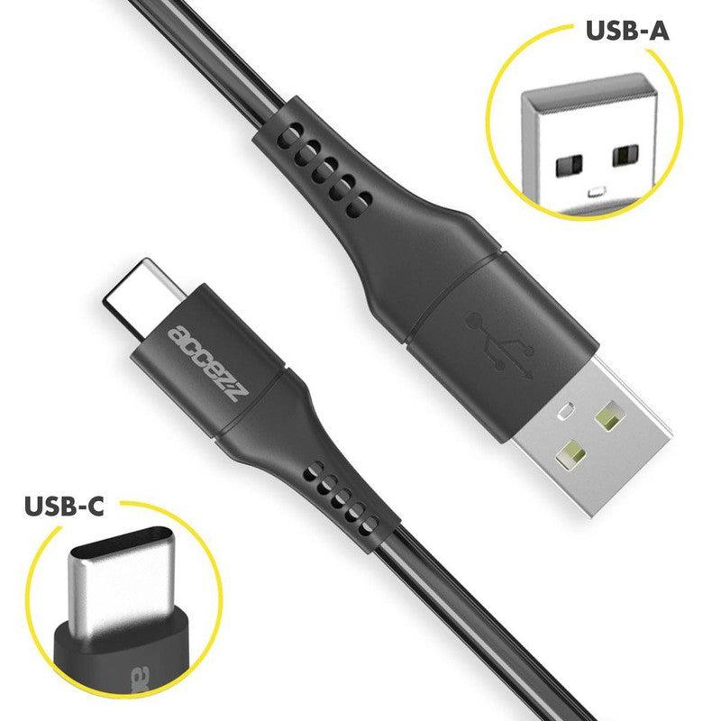 Accezz USB-C naar USB kabel - 2 meter - Zwart