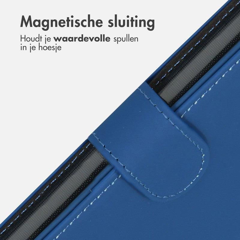 Accezz Wallet Softcase Bookcase - Donkerblauw