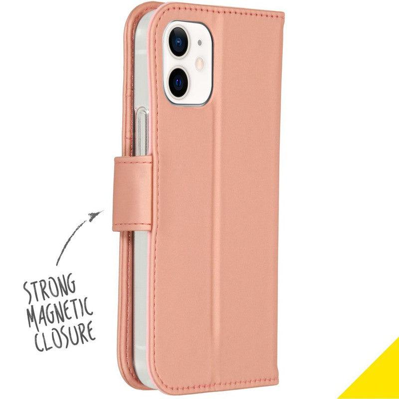 Accezz Wallet Softcase Bookcase - Rosé Goud