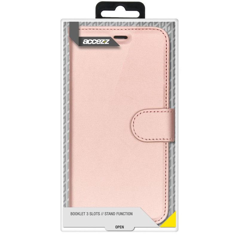 Accezz Wallet Softcase Bookcase - Rosé Goud