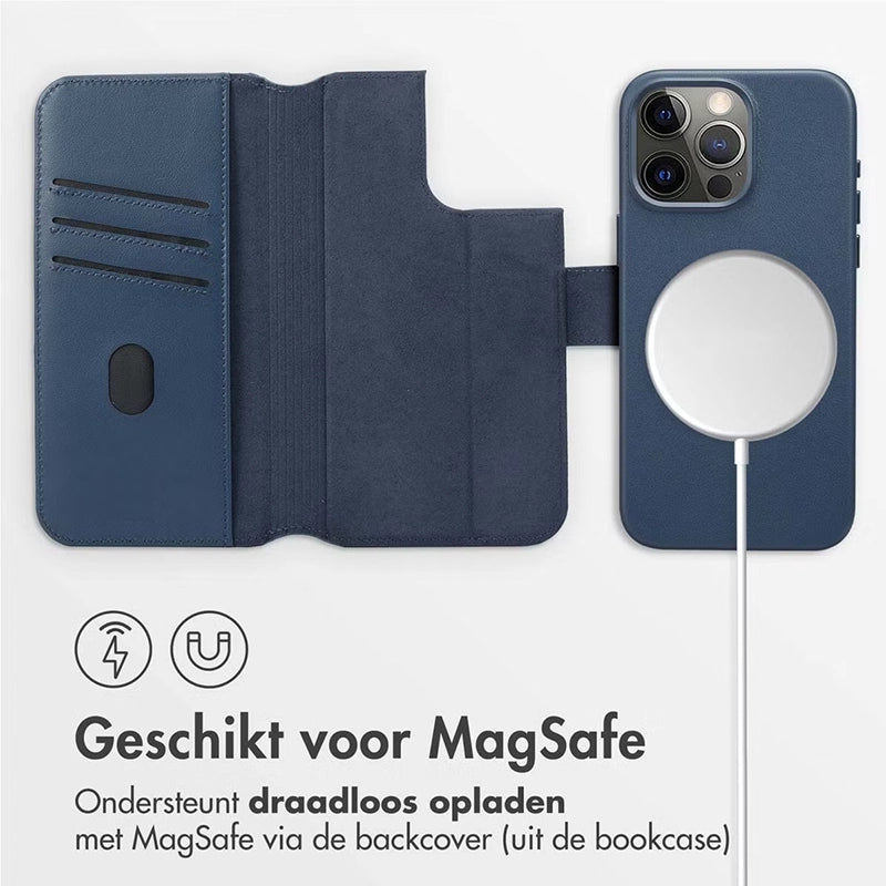 Authentic 2-in-1 iPhone Leather Case - Nightfall Blue