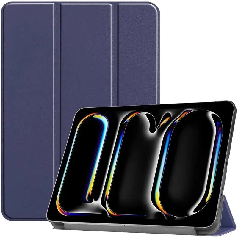 Apple iPad Pro 11 (2024) Hoes Tri-Fold Book Case met Standaard Blauw