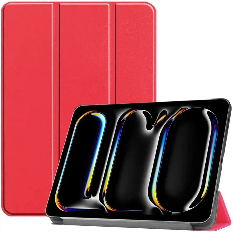 Apple iPad Pro 11 (2024) Hoes Tri-Fold Book Case met Standaard Rood