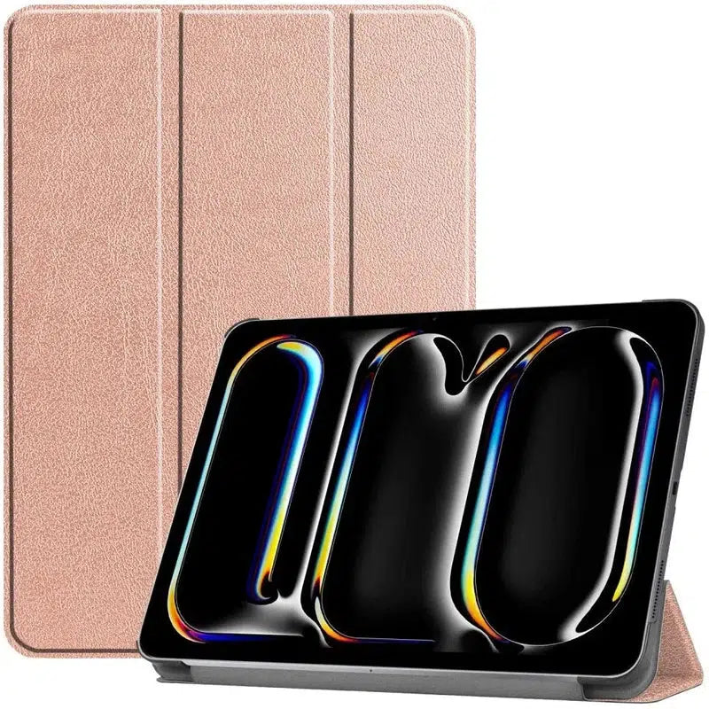 Apple iPad Pro 11 (2024) Hoes Tri-Fold Book Case met Standaard Roze