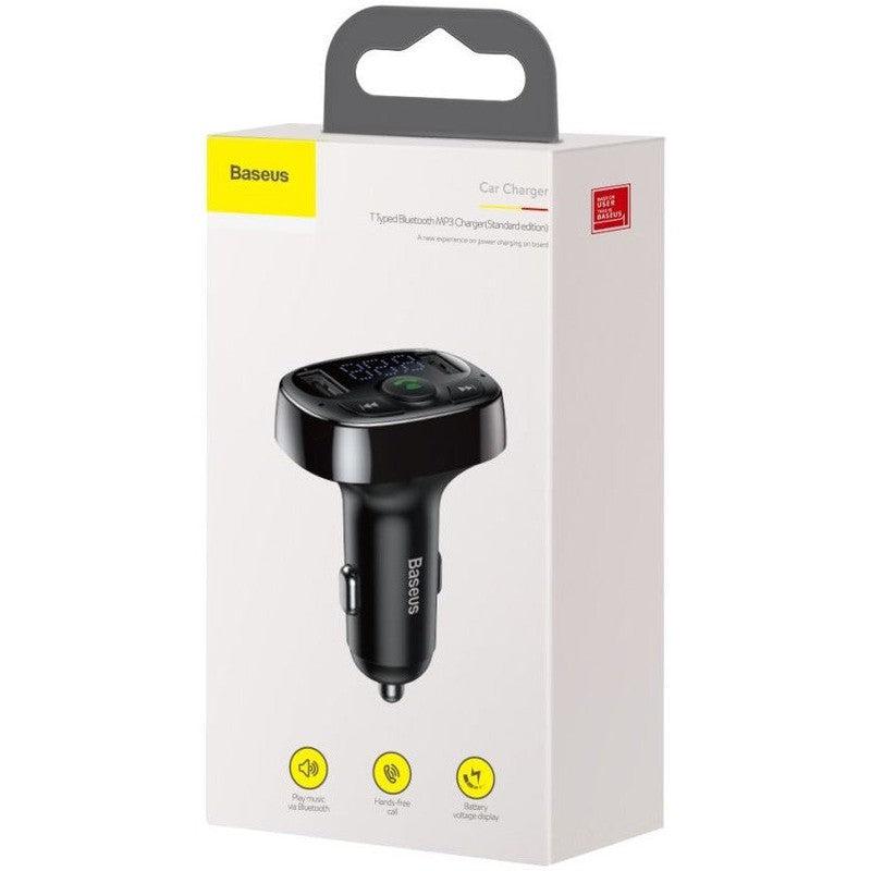 Baseus Bluetooth Muziek FM Transmitter en Dubbele USB Poort Autolader