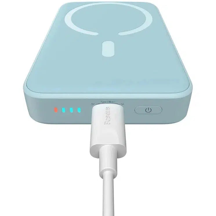 Baseus Megattach 10.000 mAh Powerbank Compact Met MagSafe Blauw 20W