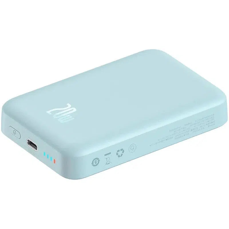 Baseus Megattach 10.000 mAh Powerbank Compact Met MagSafe Blauw 20W