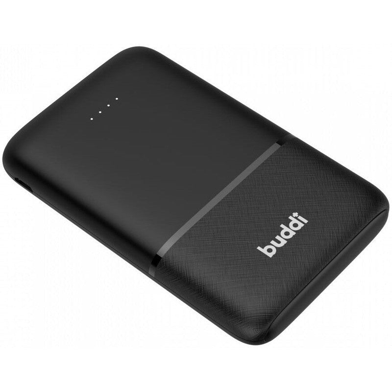 Buddi Go Powerbank USB-C Reisformaat Mini Compact 5.000 mAh Zwart