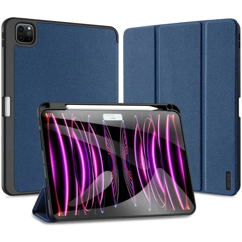 Dux Ducis Domo Apple iPad Pro 11 (2024) Hoes Tri-Fold Book Case Blauw