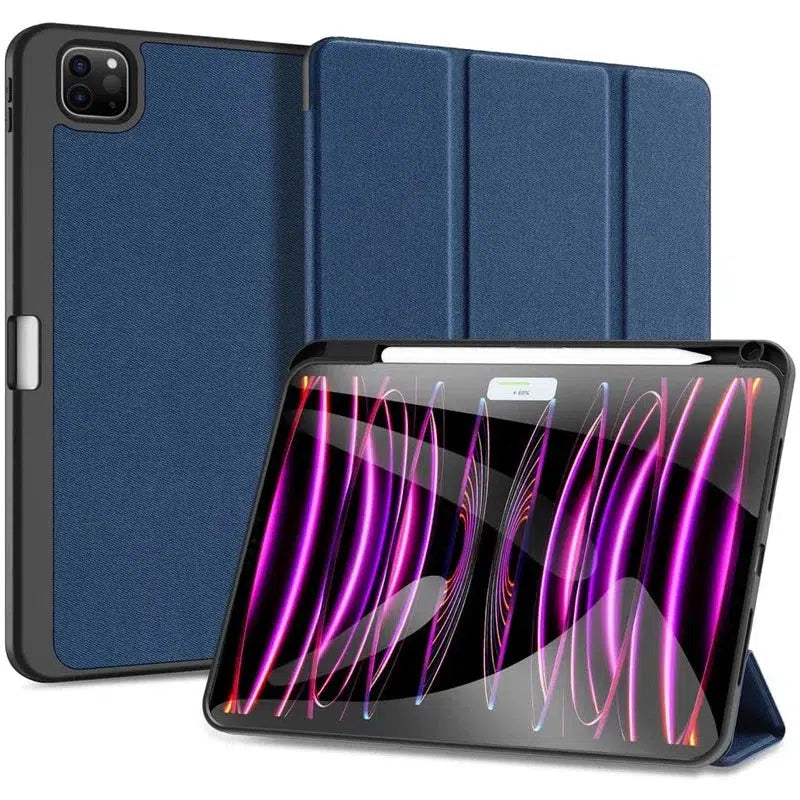 Dux Ducis Domo Apple iPad Pro 11 (2024) Hoes Tri-Fold Book Case Blauw