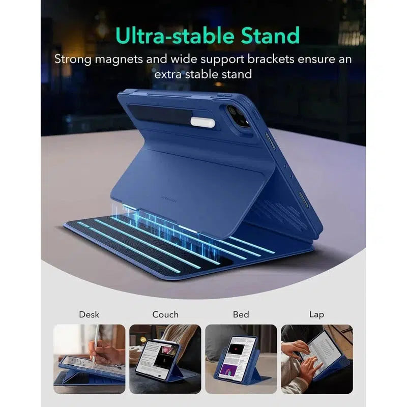 ESR Shift Apple iPad Pro 11 (2024) Hoes Book Case Sleep/Wake Blauw