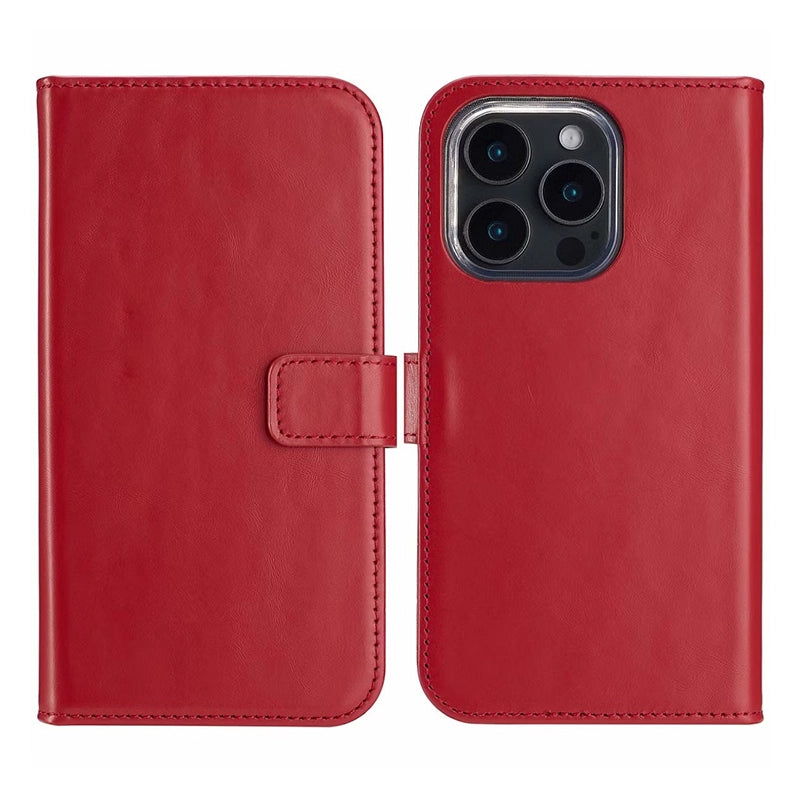 Elegante Luxe Leren iPhone Bookcase - Rood