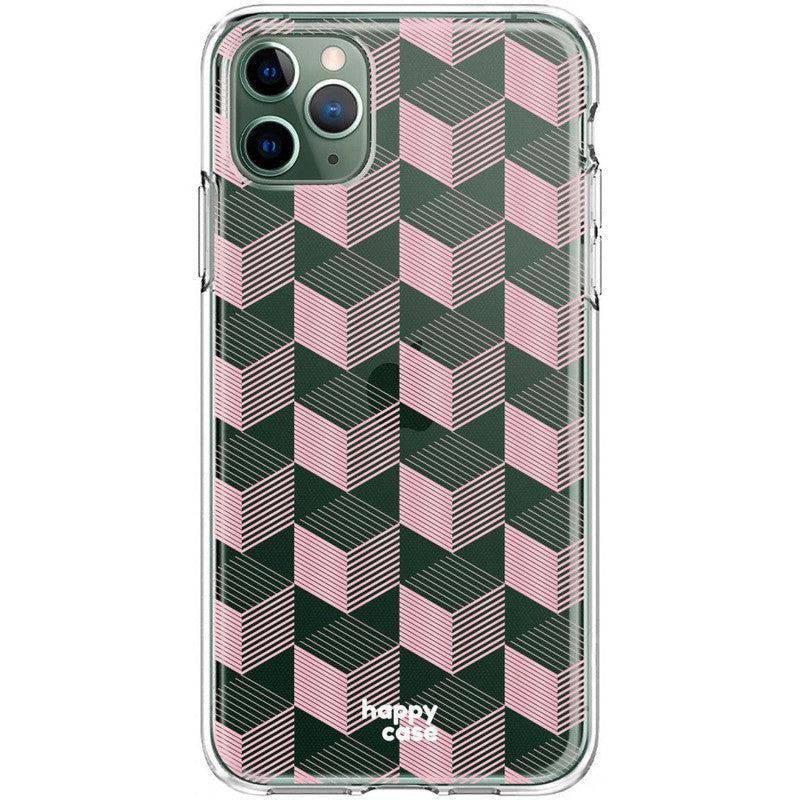 HappyCase iPhone 11 Pro Hoesje Flexibel TPU Blokjes Print