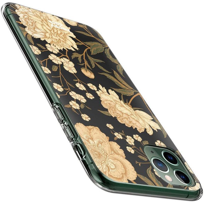 HappyCase iPhone 11 Pro Hoesje Flexibel TPU Gele Rozen Print