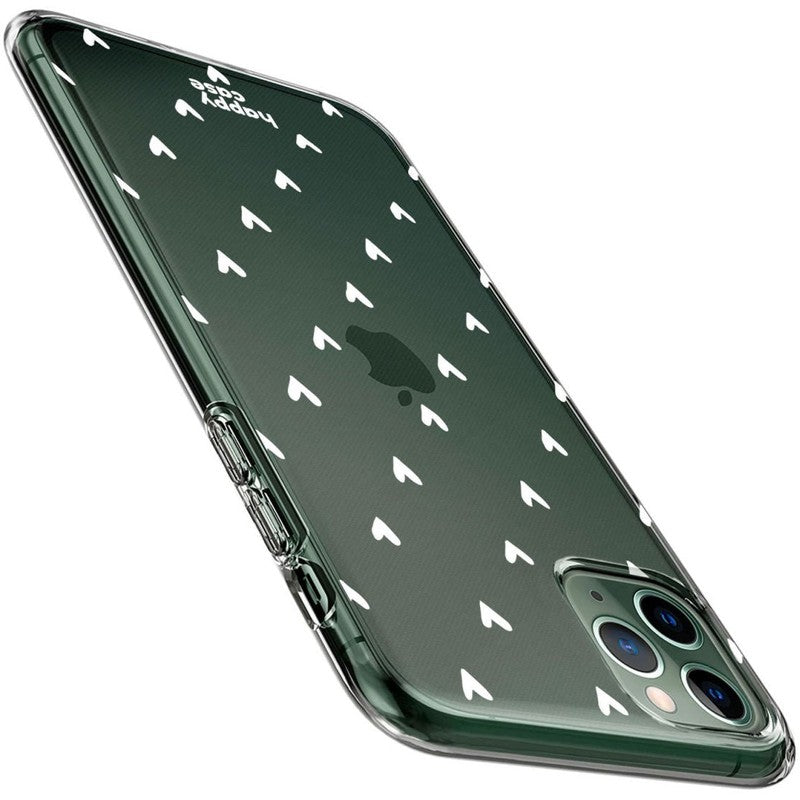 HappyCase iPhone 11 Pro Hoesje Flexibel TPU Hartjes Print