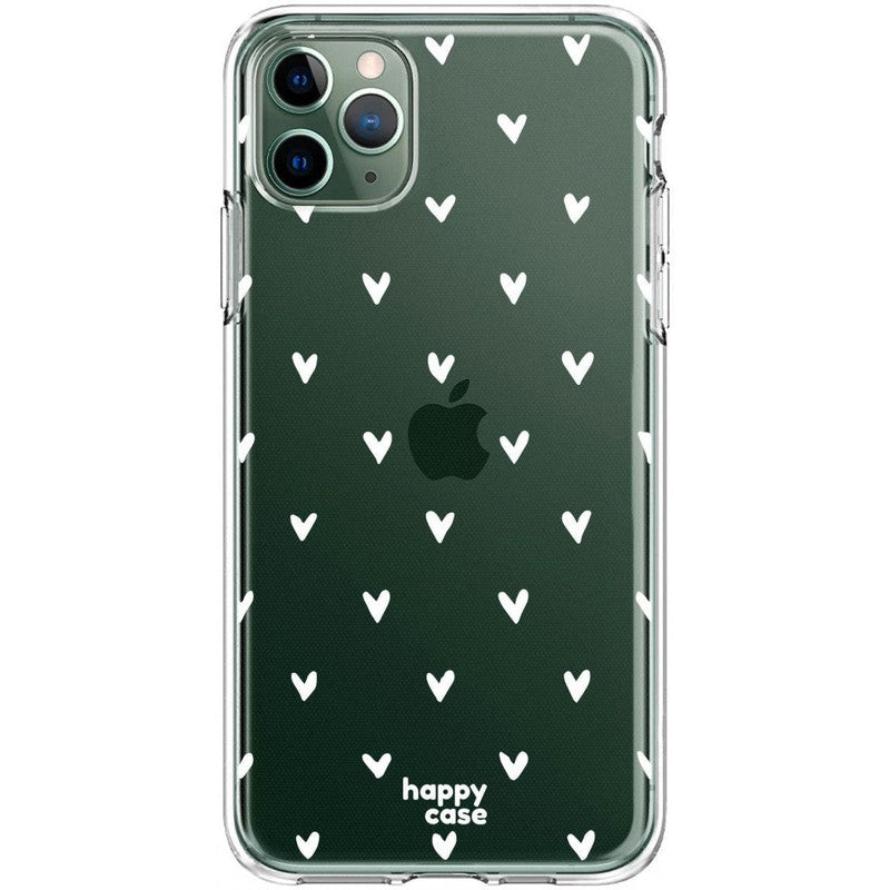 HappyCase iPhone 11 Pro Hoesje Flexibel TPU Hartjes Print