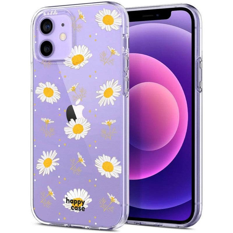 HappyCase iPhone 12 / 12 Pro Hoesje Flexibel TPU Bloemen Print