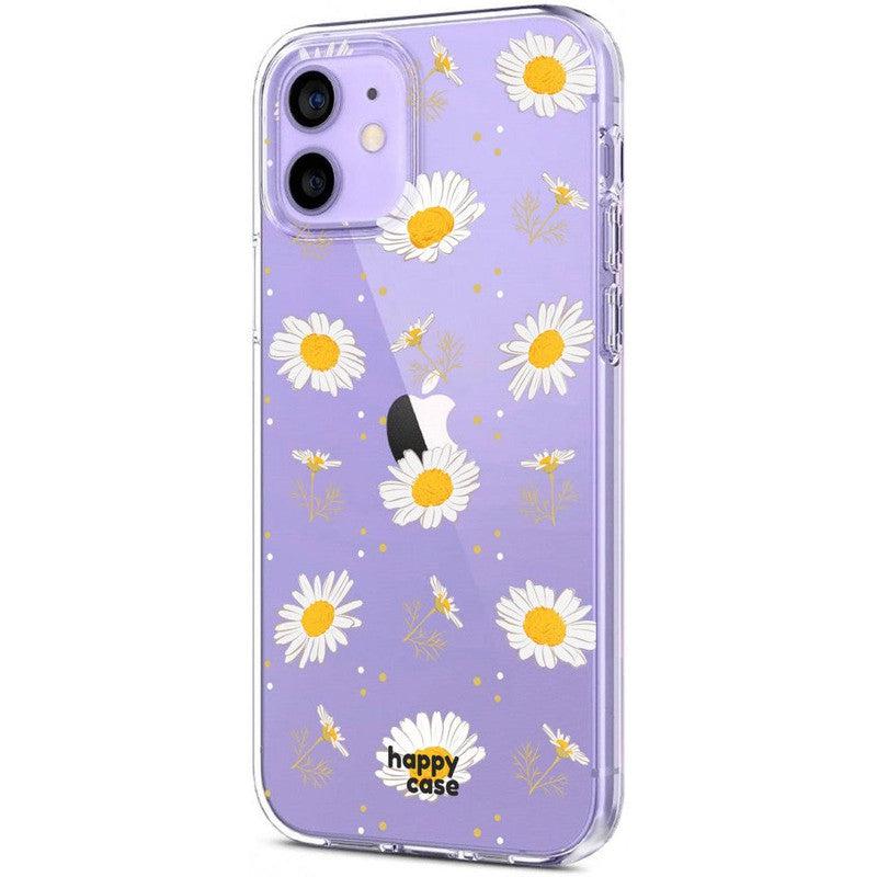 HappyCase iPhone 12 / 12 Pro Hoesje Flexibel TPU Bloemen Print