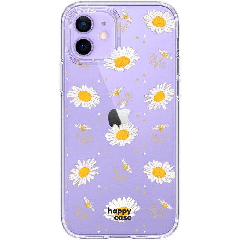 HappyCase iPhone 12 / 12 Pro Hoesje Flexibel TPU Bloemen Print