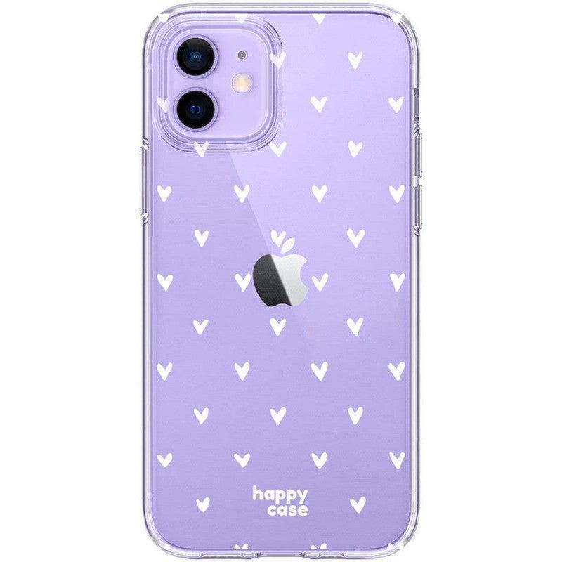 HappyCase iPhone 12 / 12 Pro Hoesje Flexibel TPU Hartjes Print