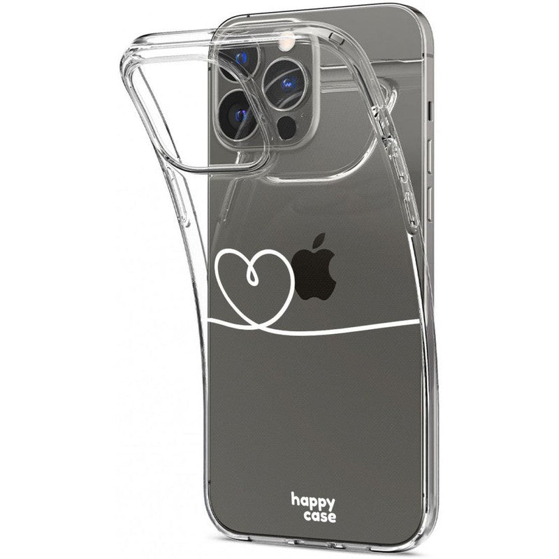 HappyCase iPhone 13 Pro Hoesje Flexibel TPU Hartje Print