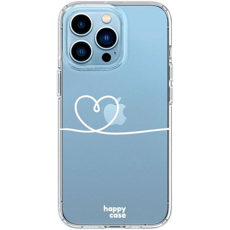 HappyCase iPhone 13 Pro Hoesje Flexibel TPU Hartje Print