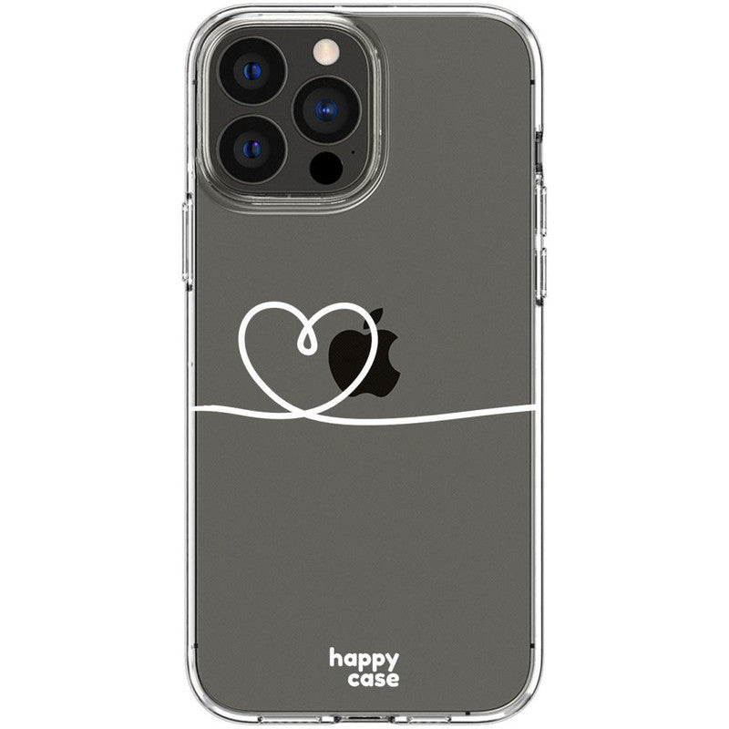 HappyCase iPhone 13 Pro Hoesje Flexibel TPU Hartje Print