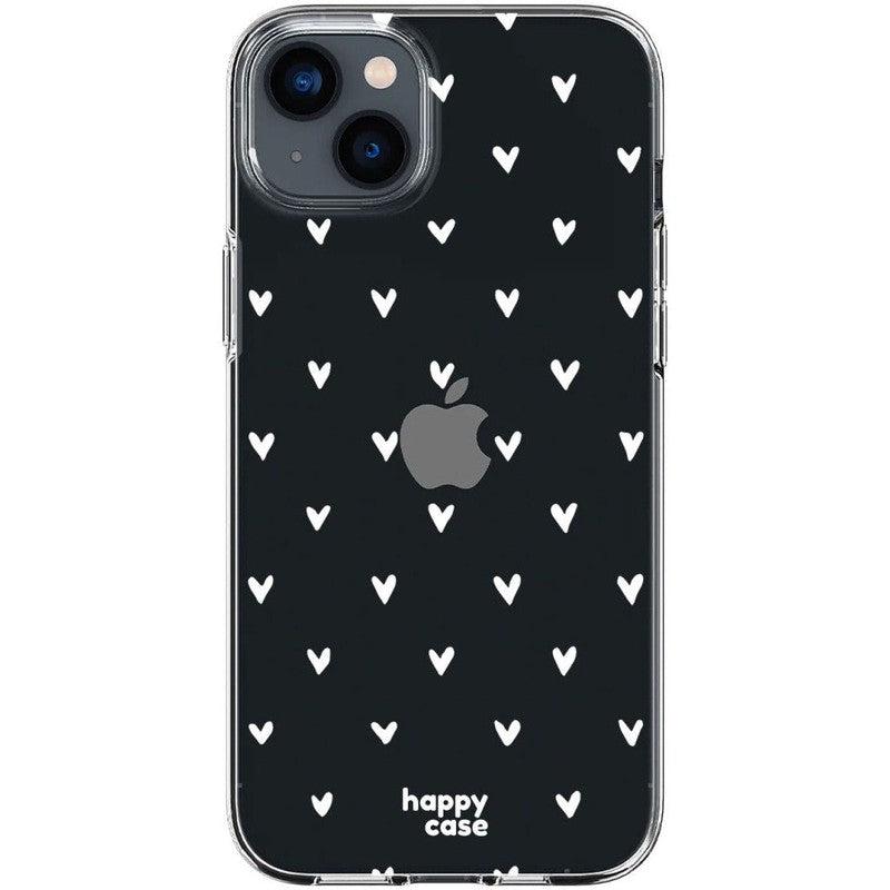 HappyCase iPhone 14 Hoesje Flexibel TPU Hartjes Print