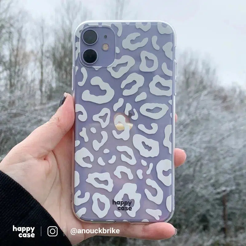 HappyCase iPhone 14 Hoesje Flexibel TPU Luipaard Print