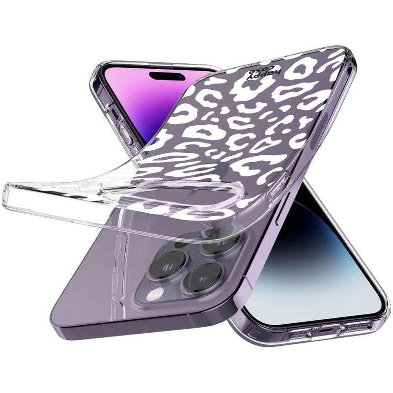 HappyCase iPhone 14 Pro Hoesje Flexibel TPU Luipaard Print