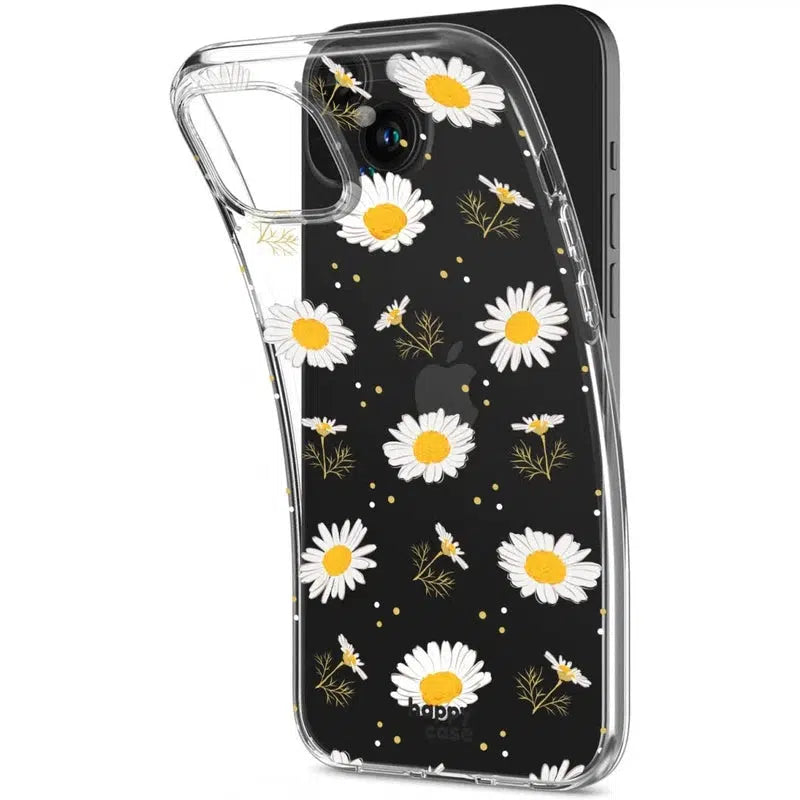 HappyCase iPhone 15 Hoesje Flexibel TPU Bloemen Print